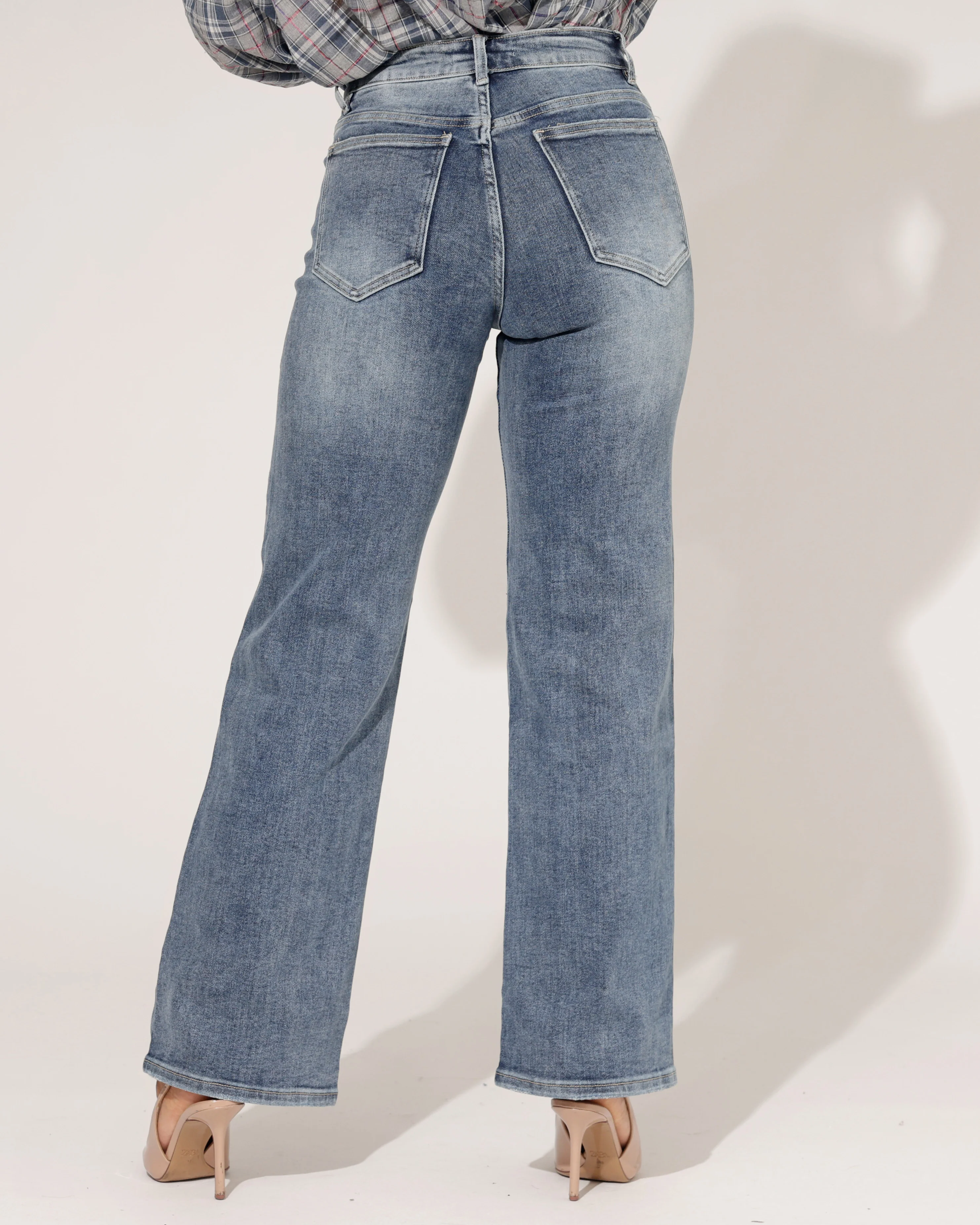 Laulia | Wide leg jeans (Mid) Yara-12 Blauw - Image 4