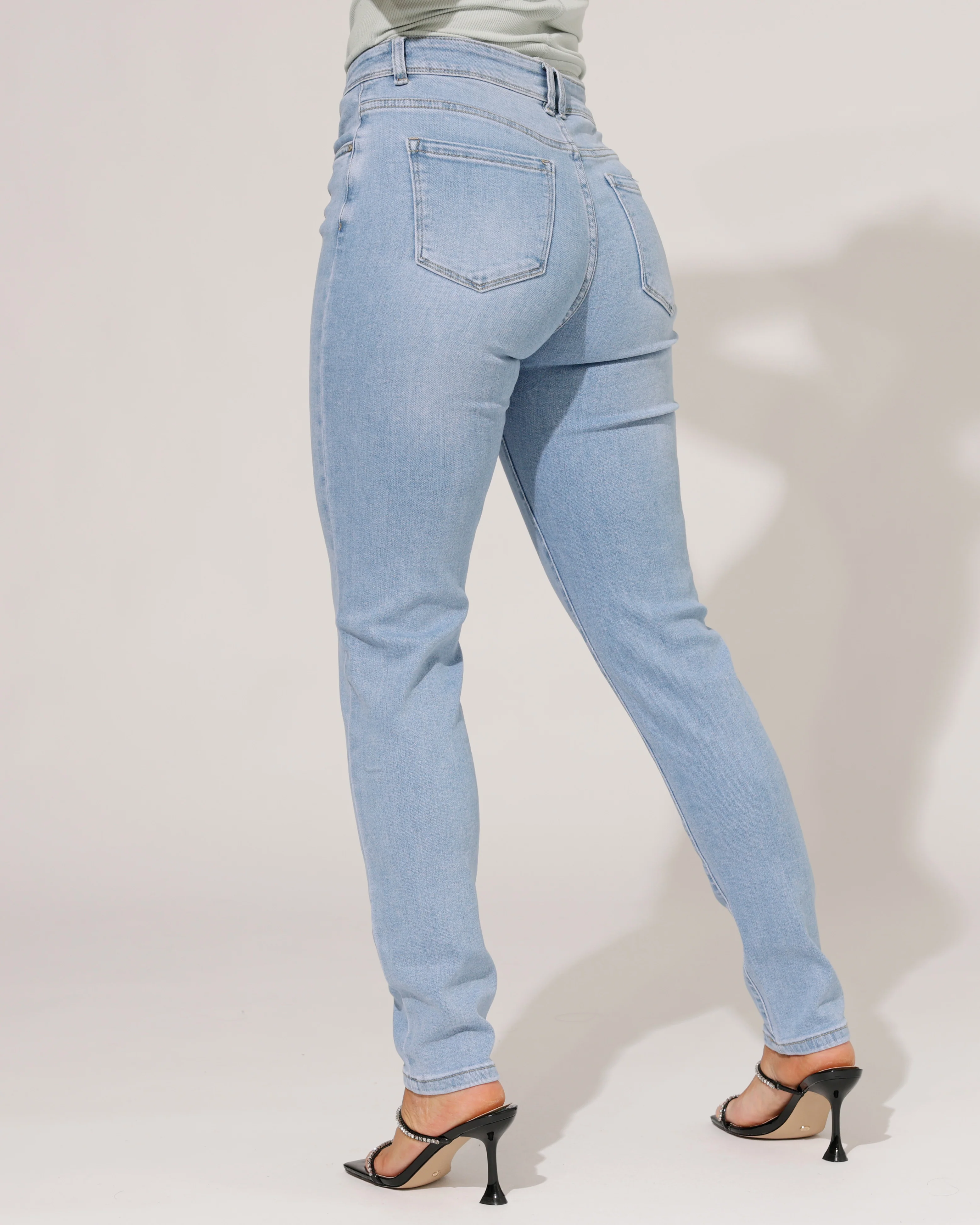 Norfy | Skinny jeans Noia-1 Lichtblauw - Image 2