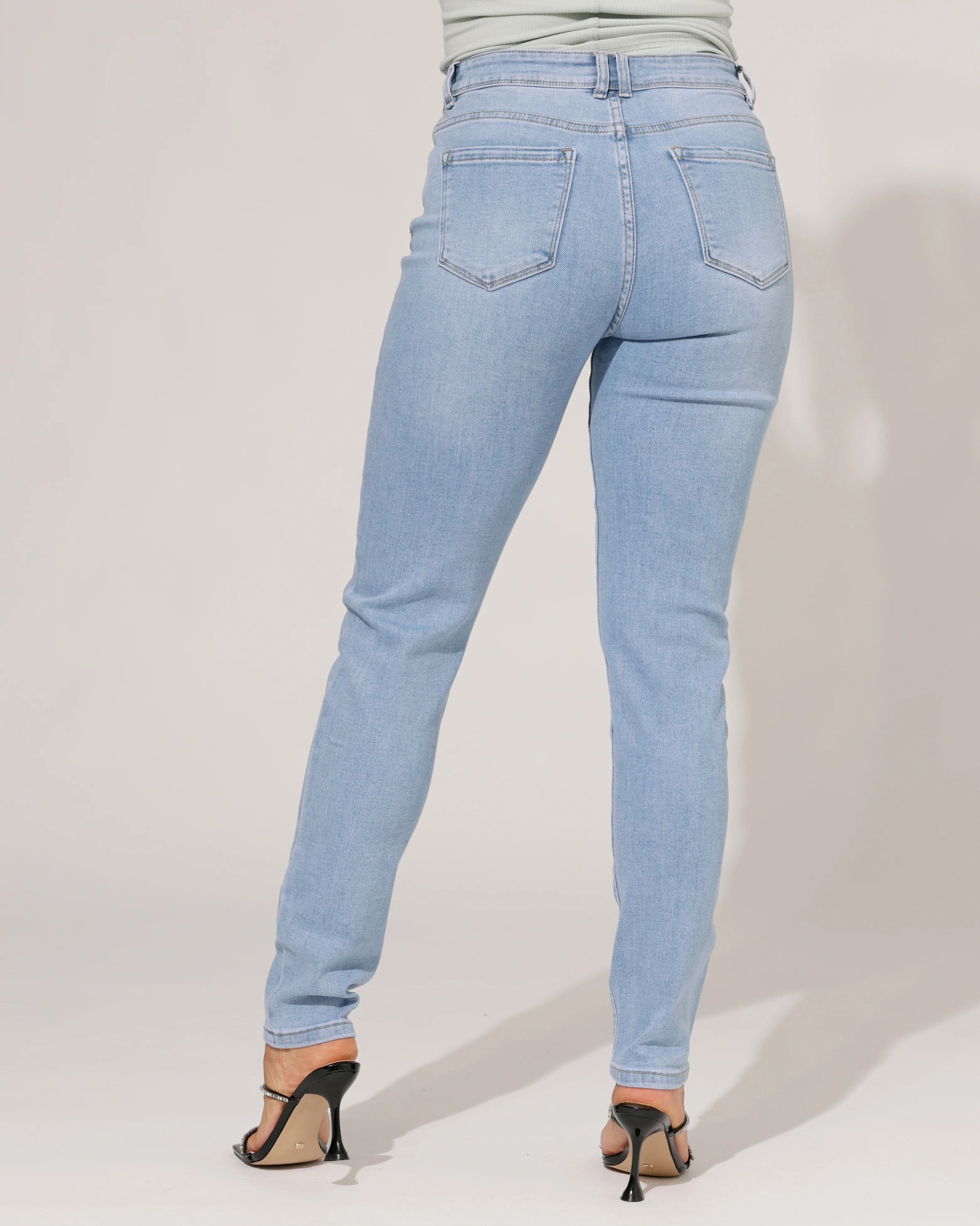 Norfy | Skinny jeans Noia-1 Lichtblauw - Image 3