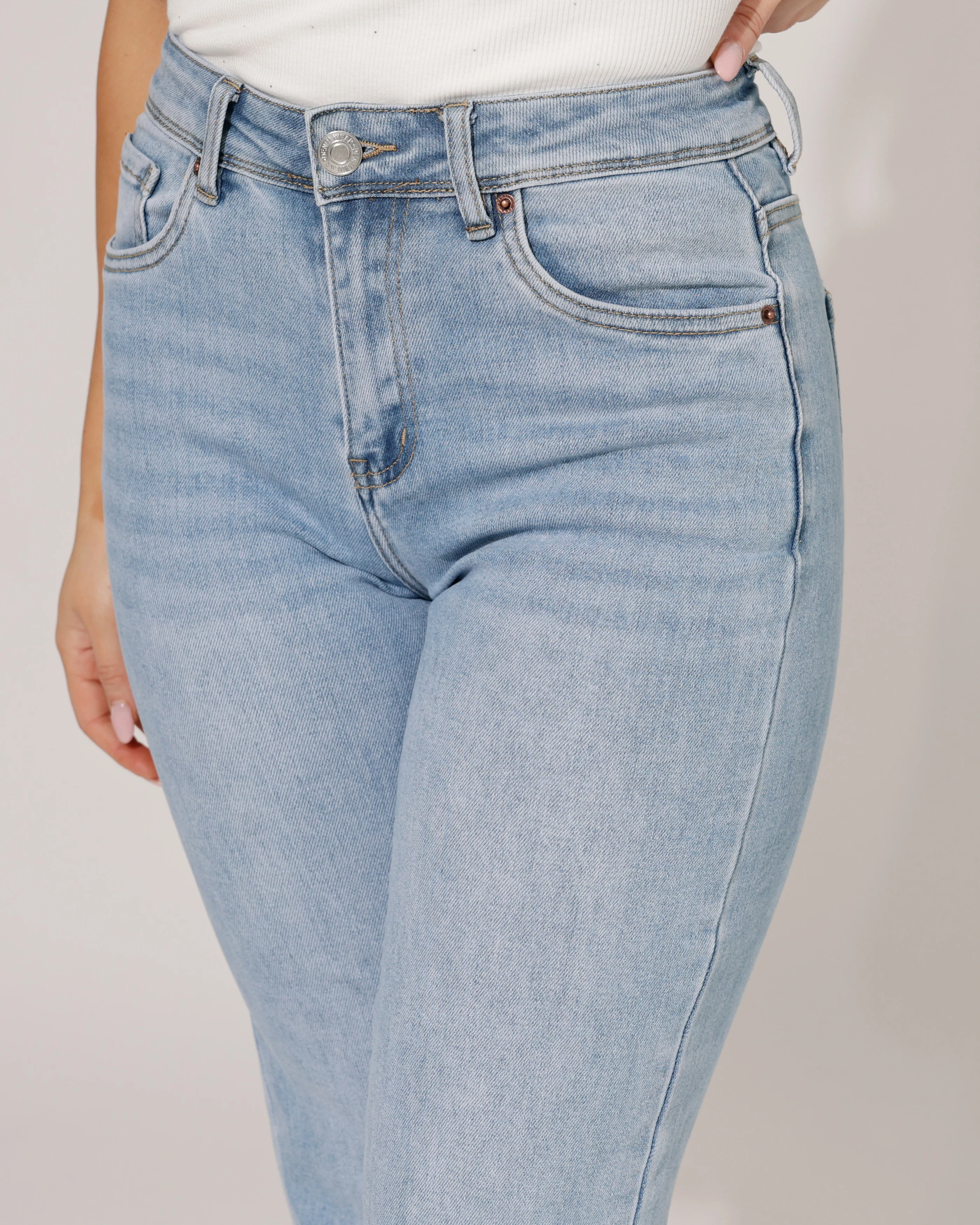 Norfy | Straight jeans Kimmie-1 Blauw - Image 3
