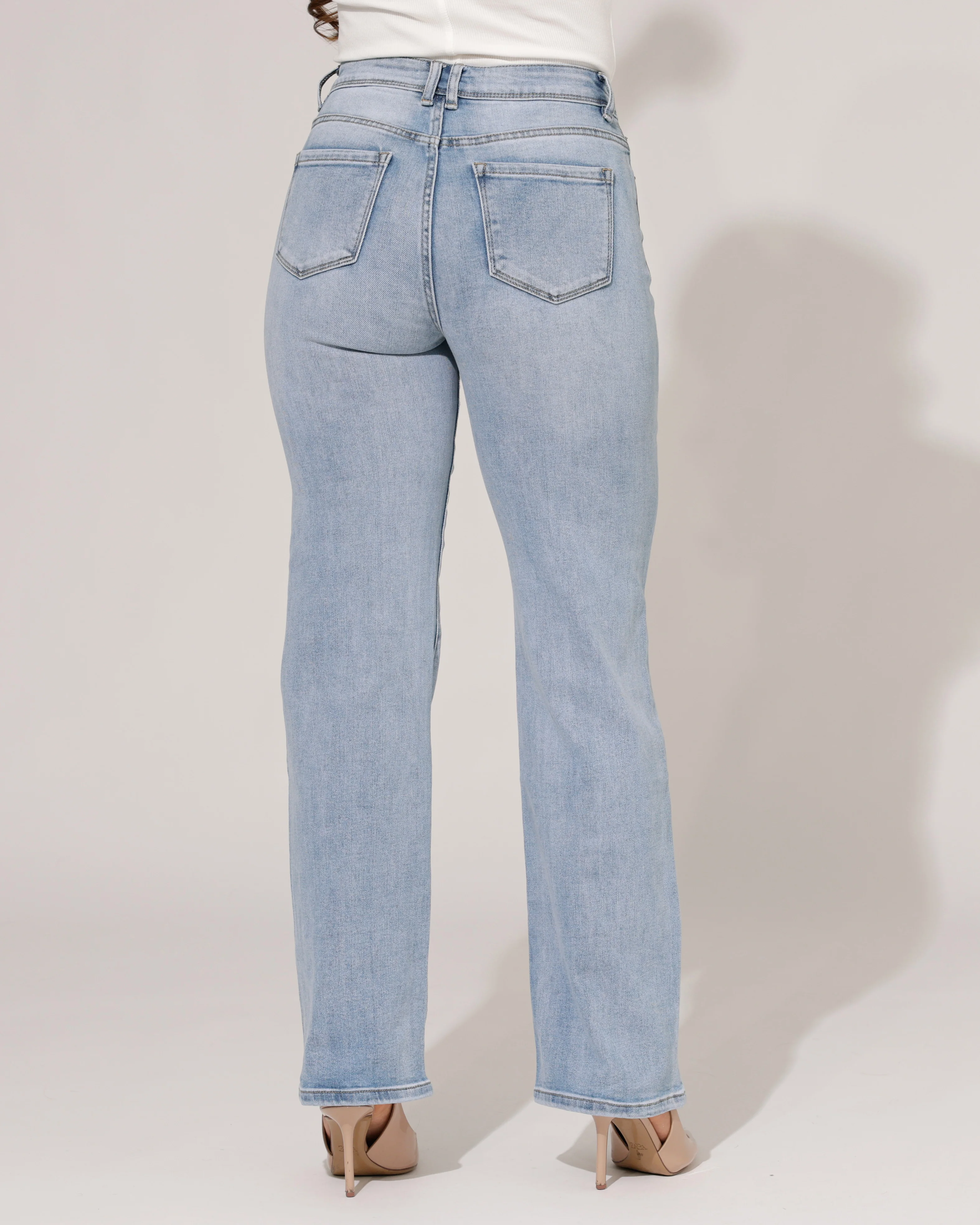 Norfy | Straight jeans Yill-1 Blauw - Image 2