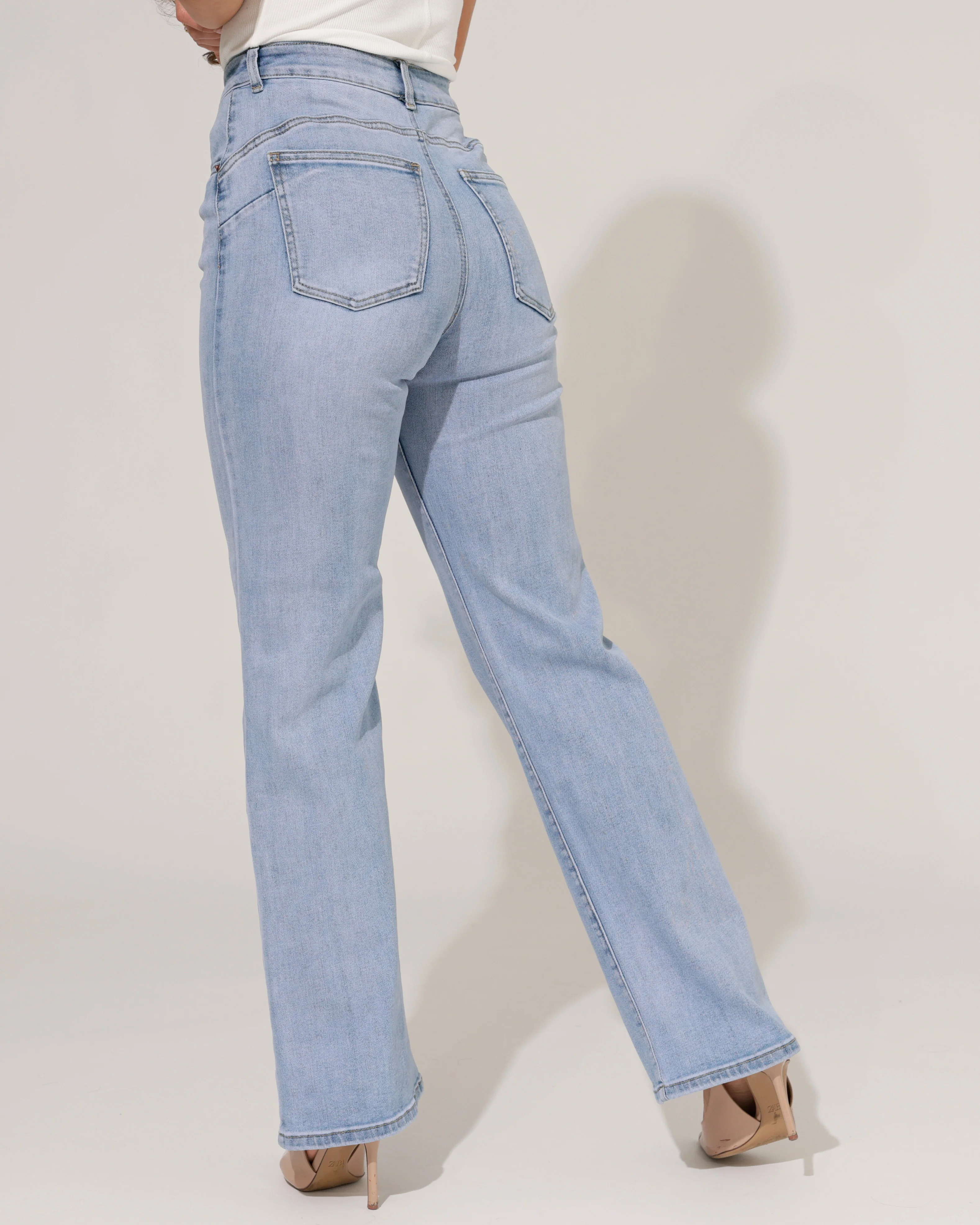 Norfy | Wide leg jeans Hilly-1 Blauw - Image 3