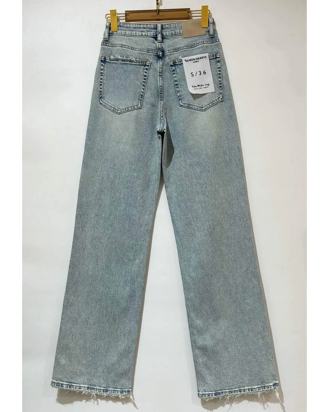Queen Hearts | Wide leg jeans Janey Blauw - Image 2