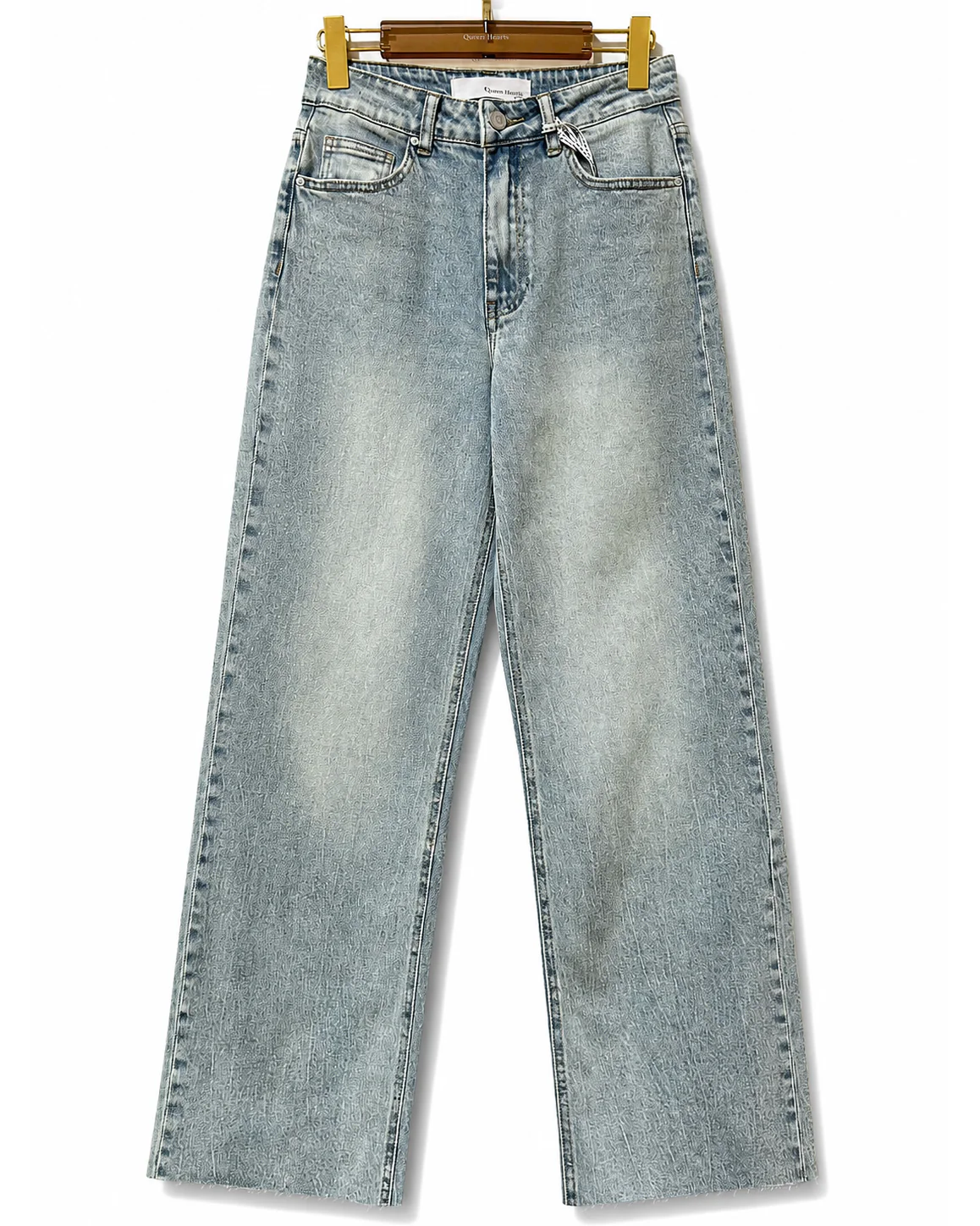 Queen Hearts | Wide leg jeans Nina-22 Lichtblauw