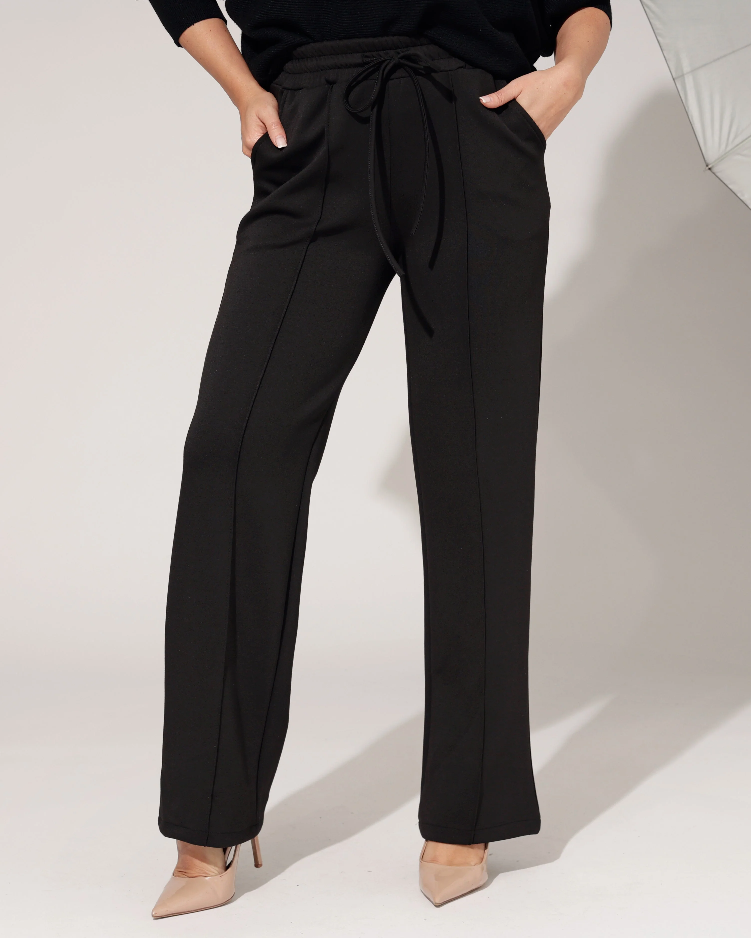 Rechte broek Marlot Zwart