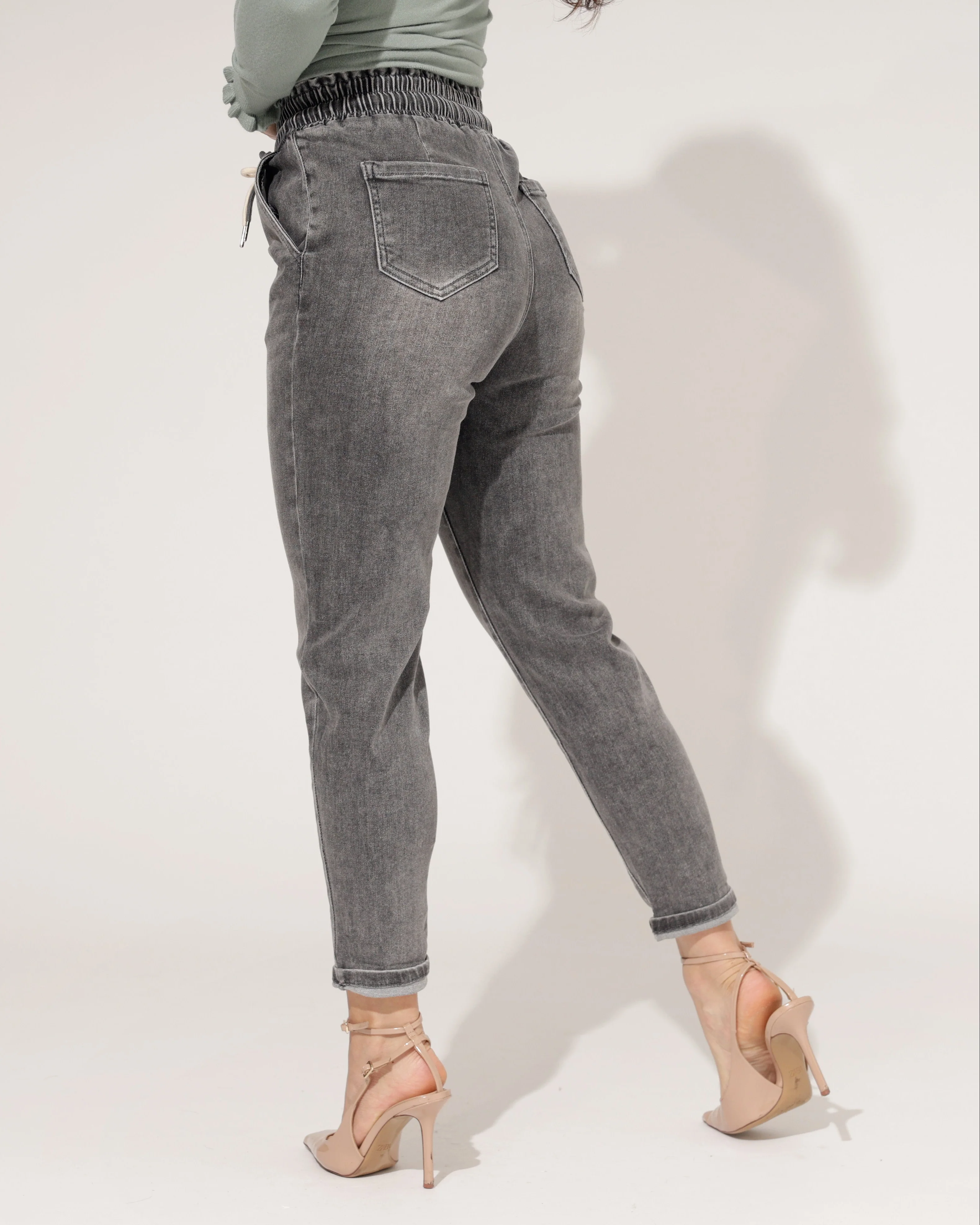 Redseventy | Mom jeans Mikky-11 Donkergrijs - Image 3