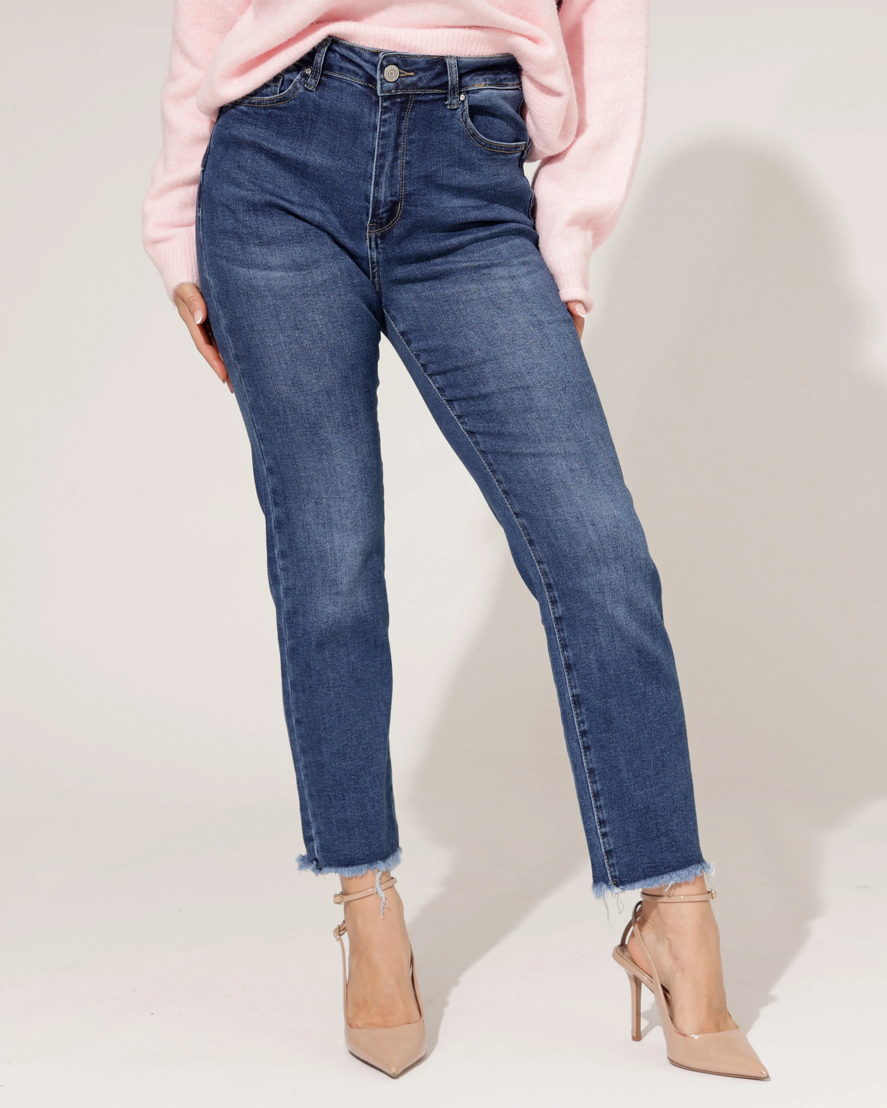 Redseventy | Straight Jeans Gina-15 Donkerblauw
