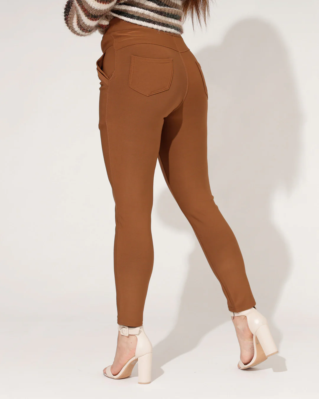 Stretch broek Tess Camel - Image 2