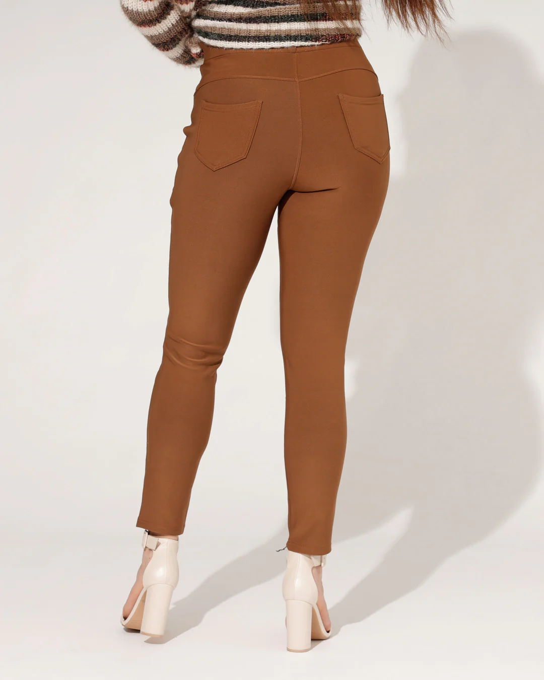 Stretch broek Tess Camel - Image 3