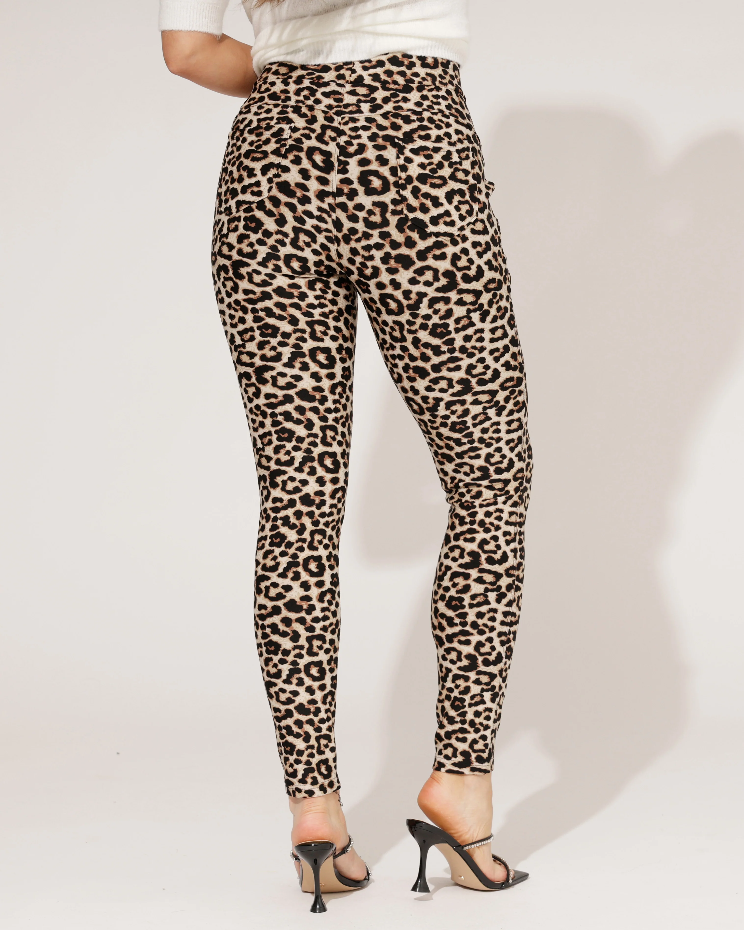 Stretch broek Tess Panter Zwart - Image 3