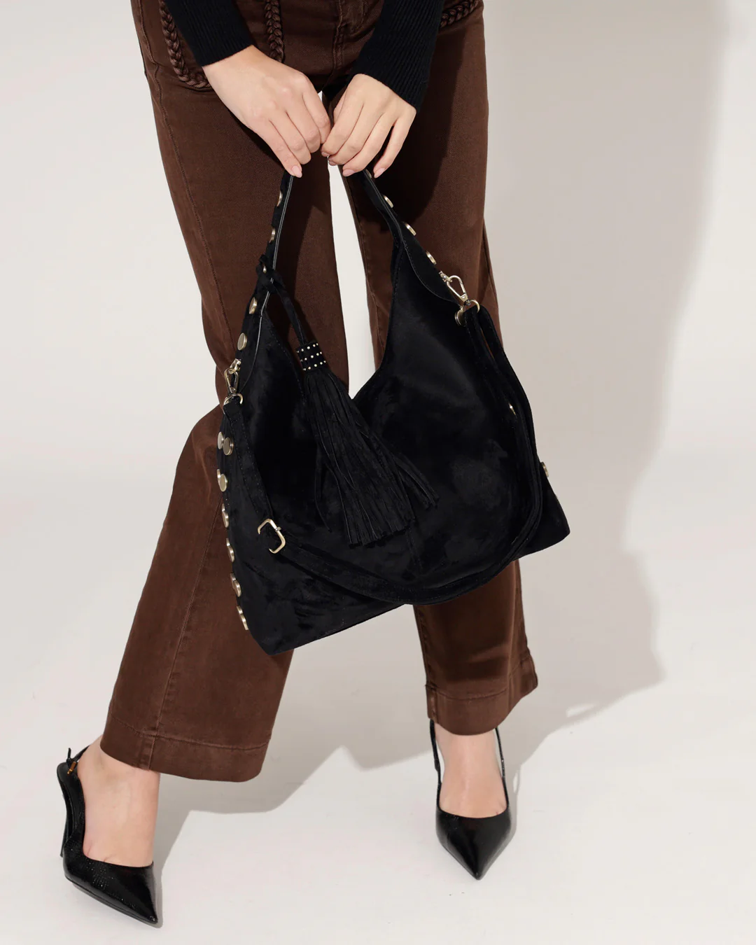 Suede Tas Temmie Zwart - Image 2