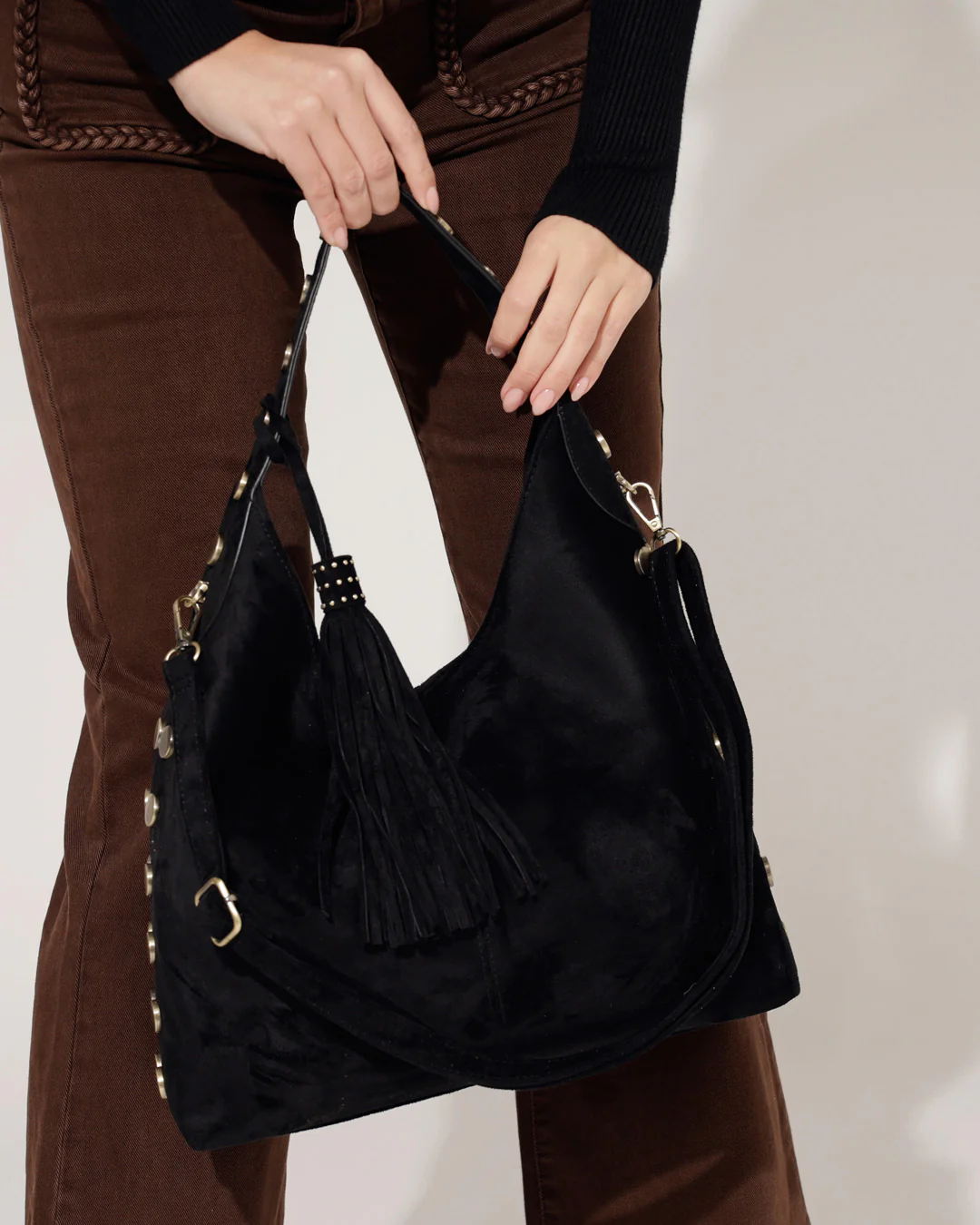Suede Tas Temmie Zwart - Image 4