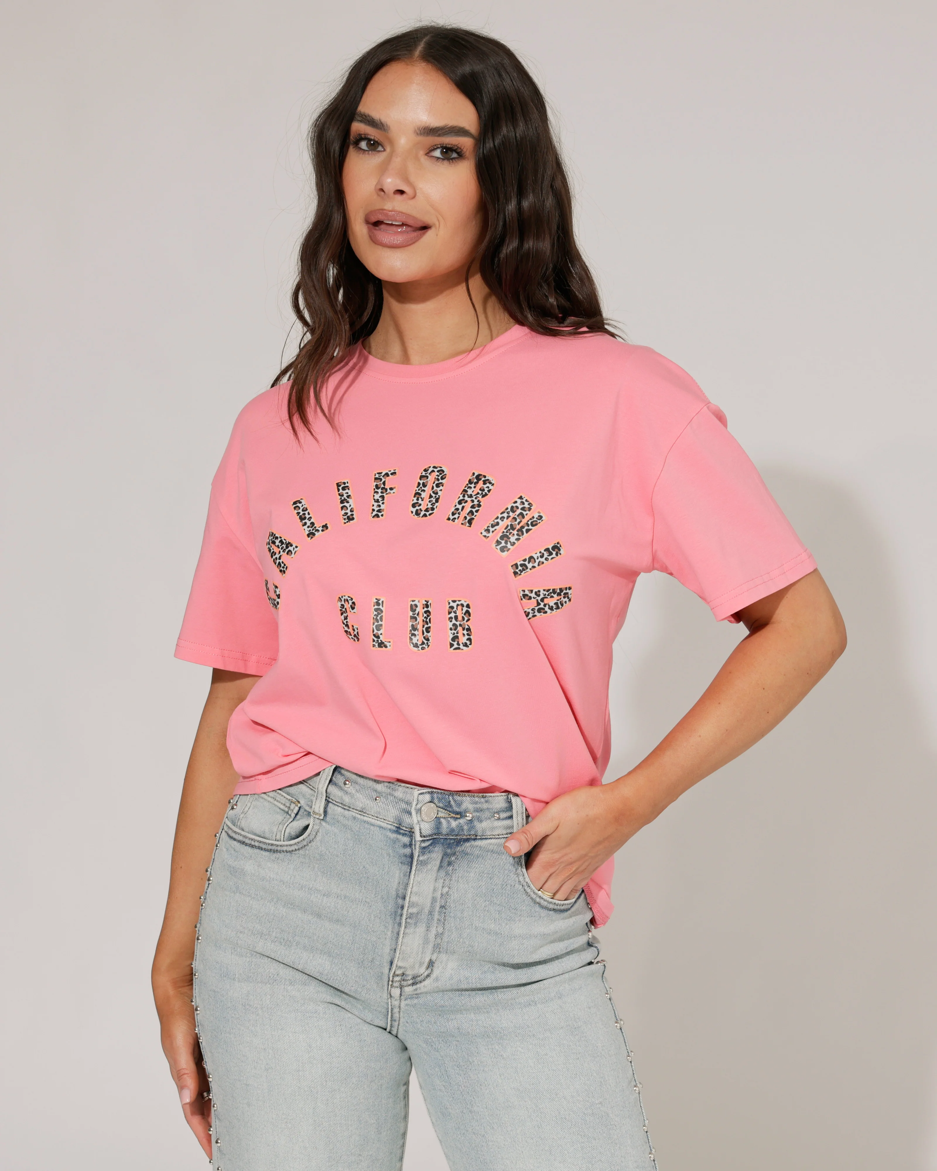 T-shirt California club Fuchsia