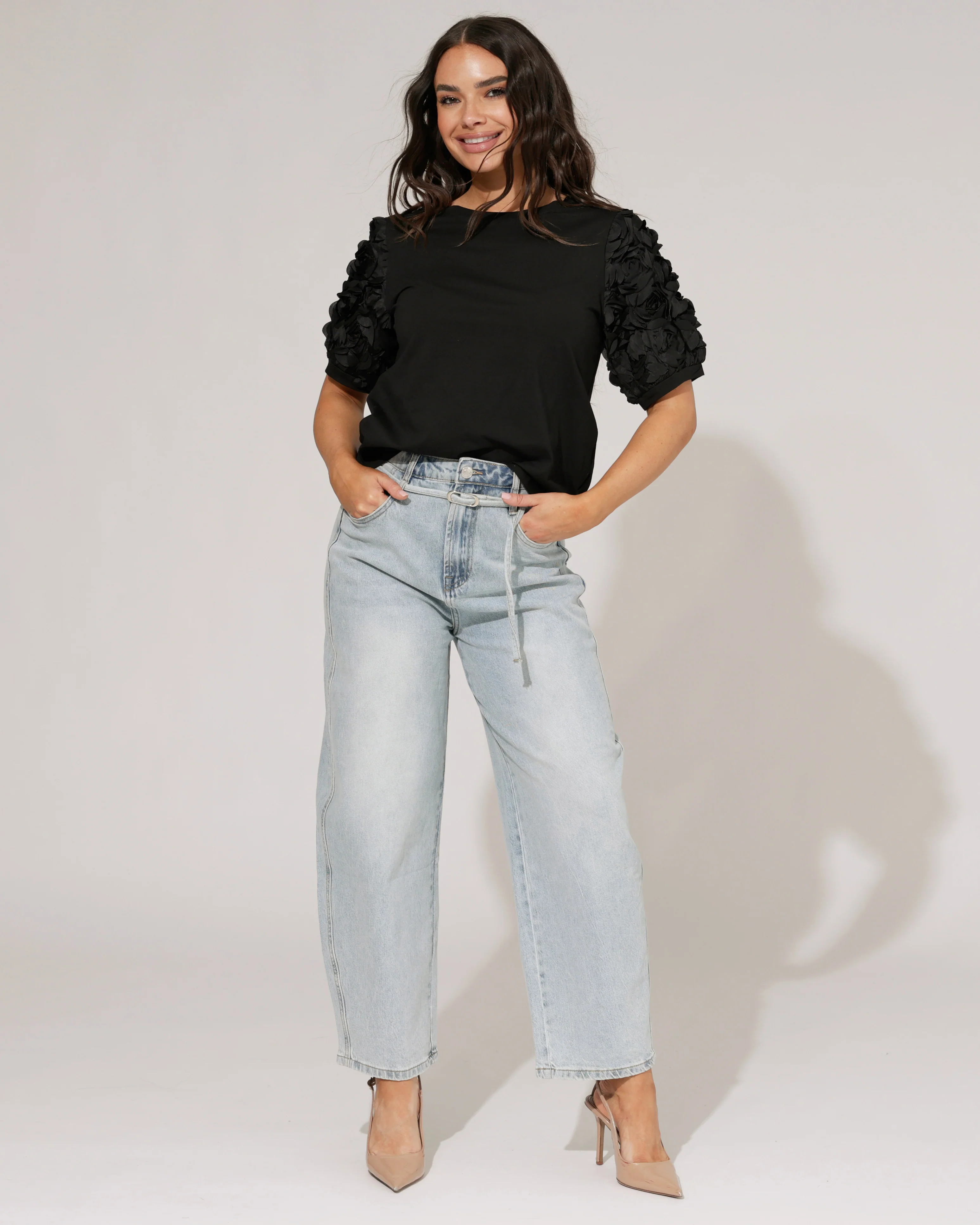 VS Miss | Barrel jeans Lena Blauw - Image 2