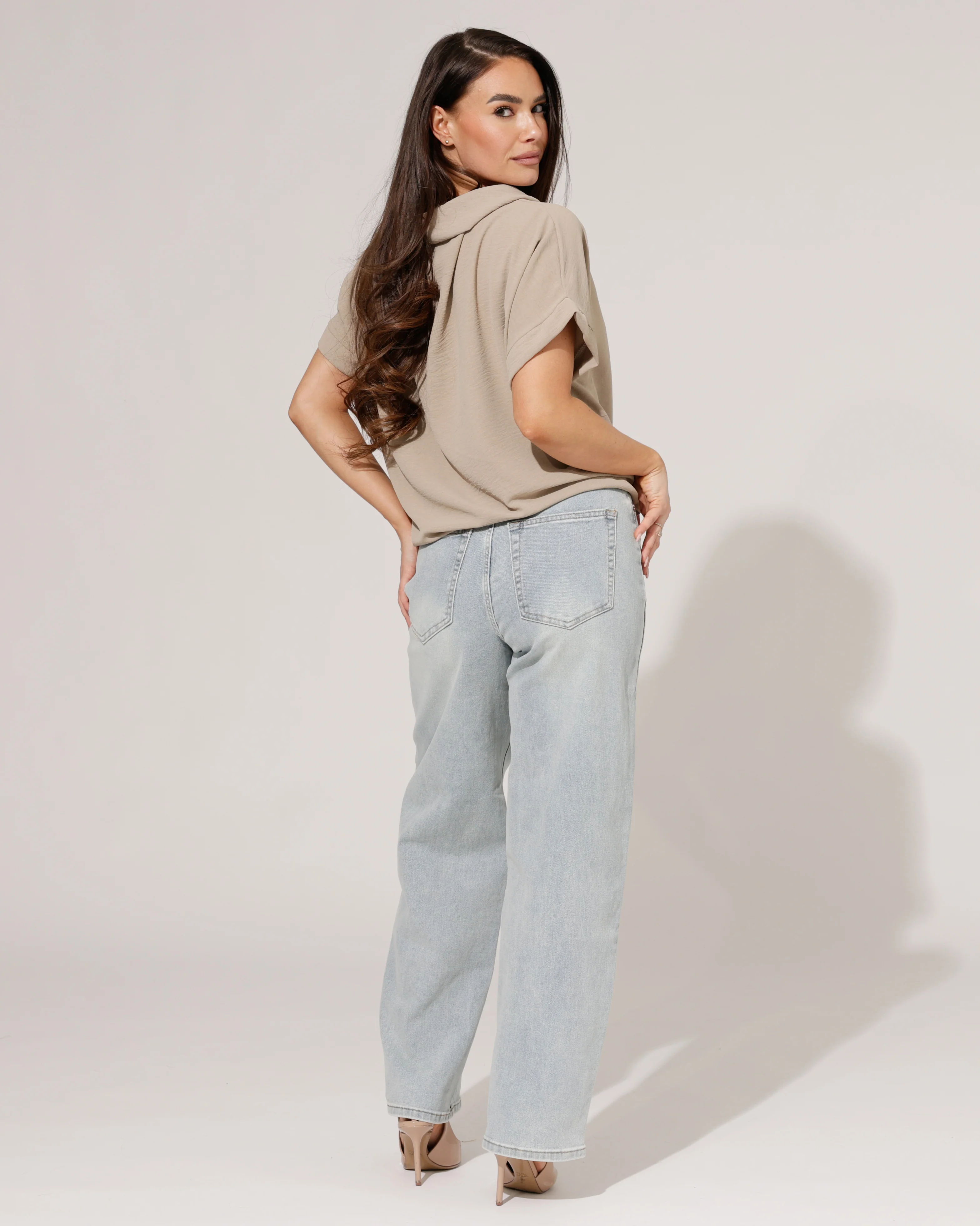 VS Miss | Barrel jeans omslag Noor Blauw - Image 5