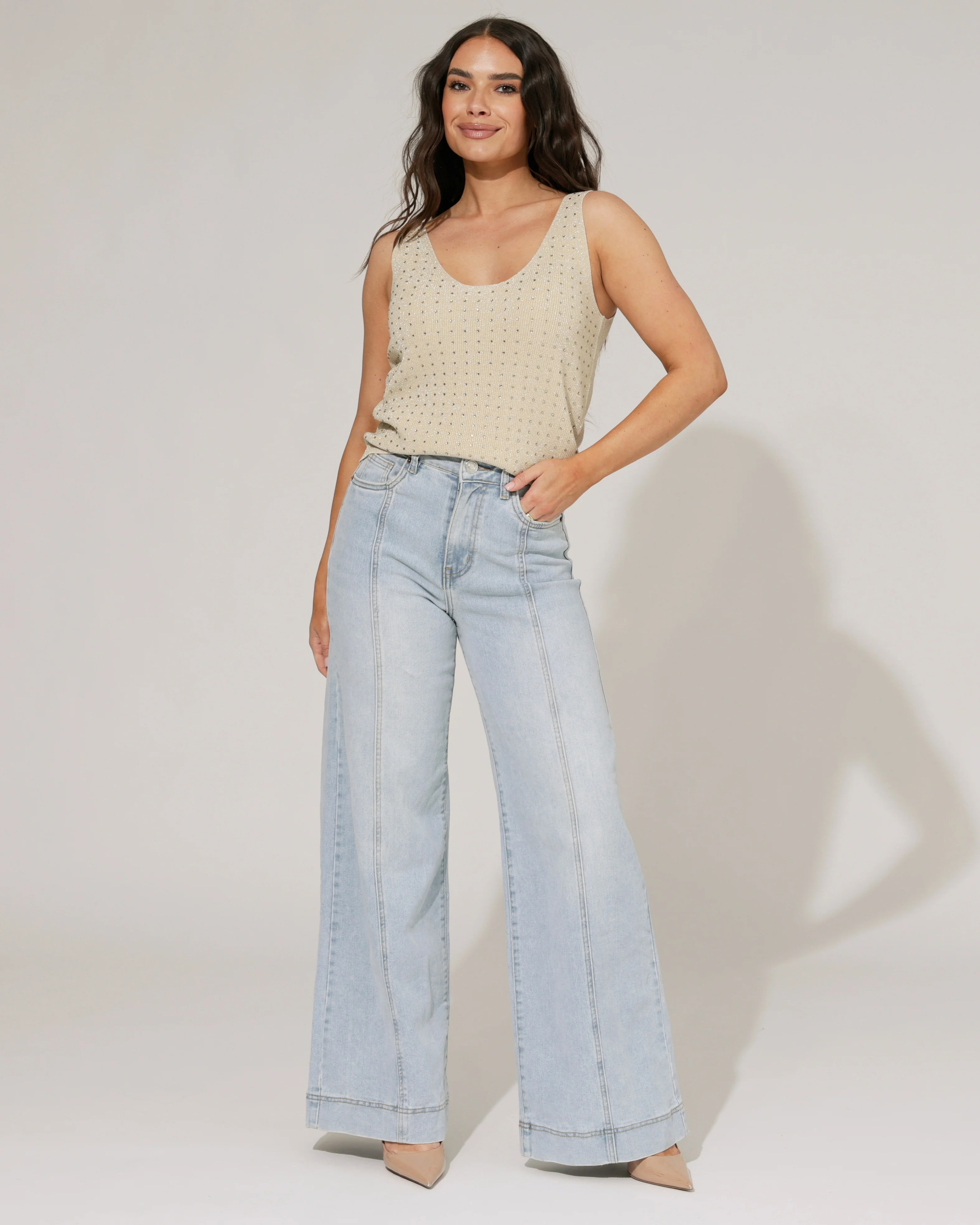 VS Miss | Palazzo jeans Rory Lichtblauw - Image 2