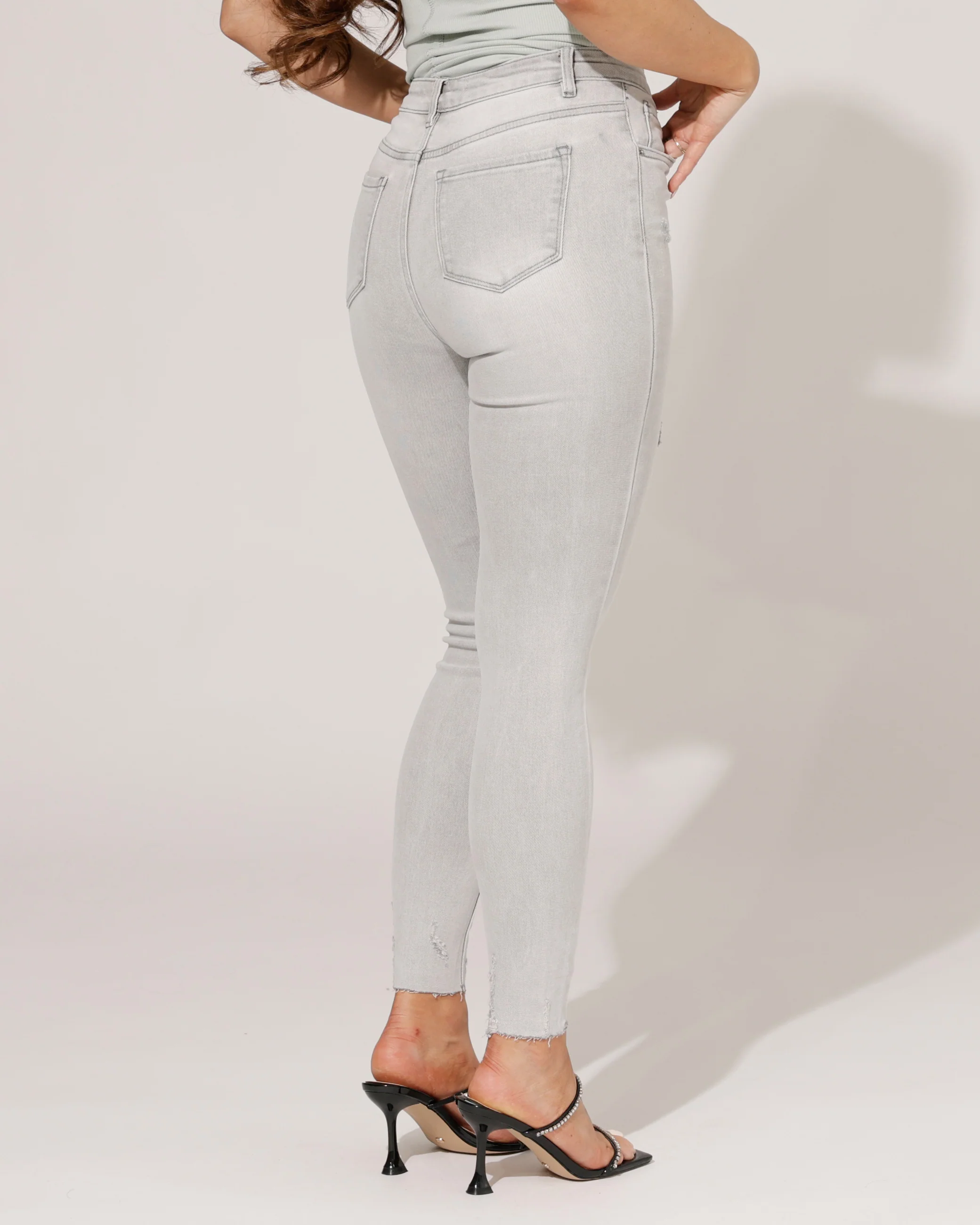 VS Miss | Skinny jeans, high waist Fem Grijs - Image 3