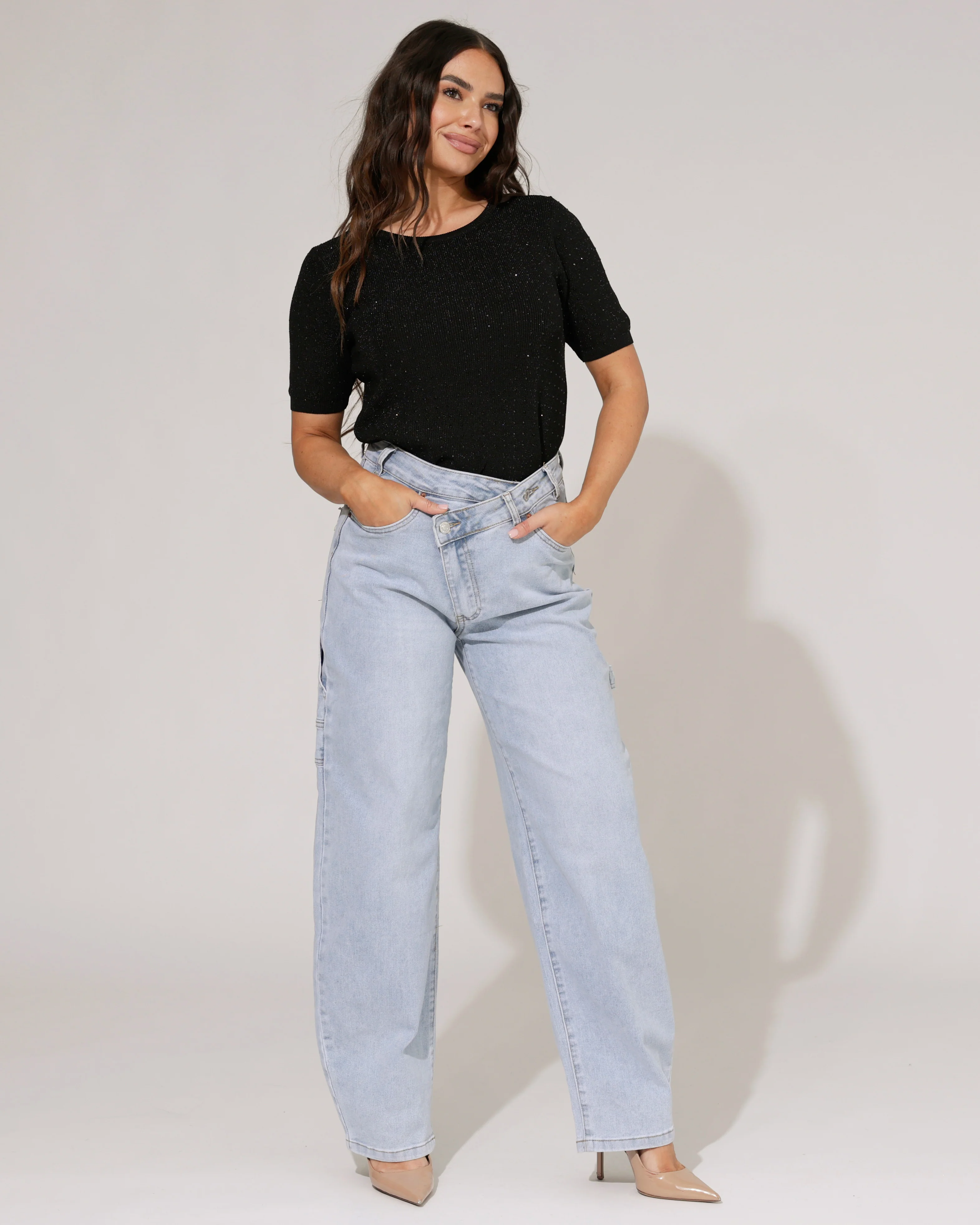 VS Miss | Wide barrel jeans Nila Blauw
