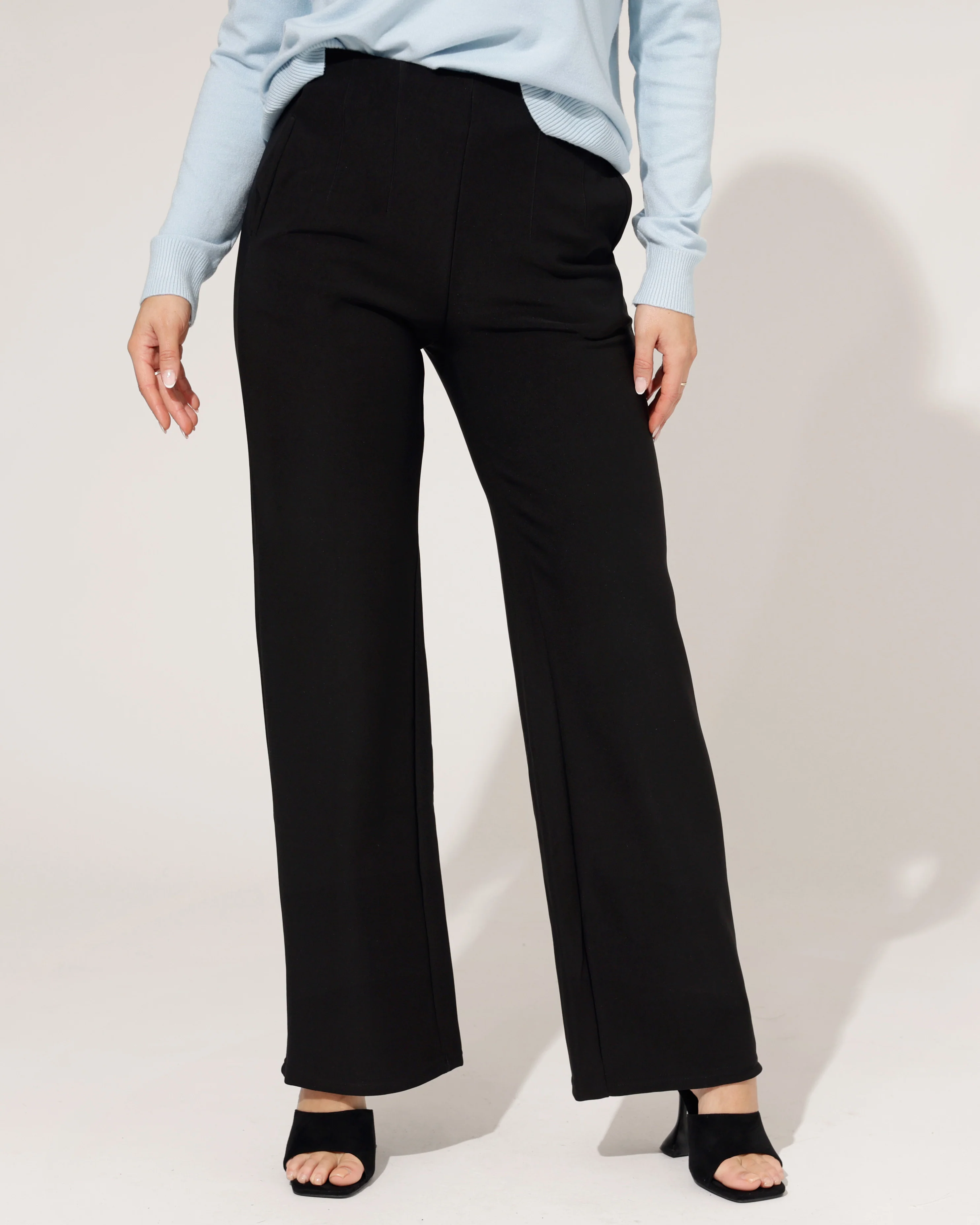 Wide leg broek Molley Zwart - Image 2