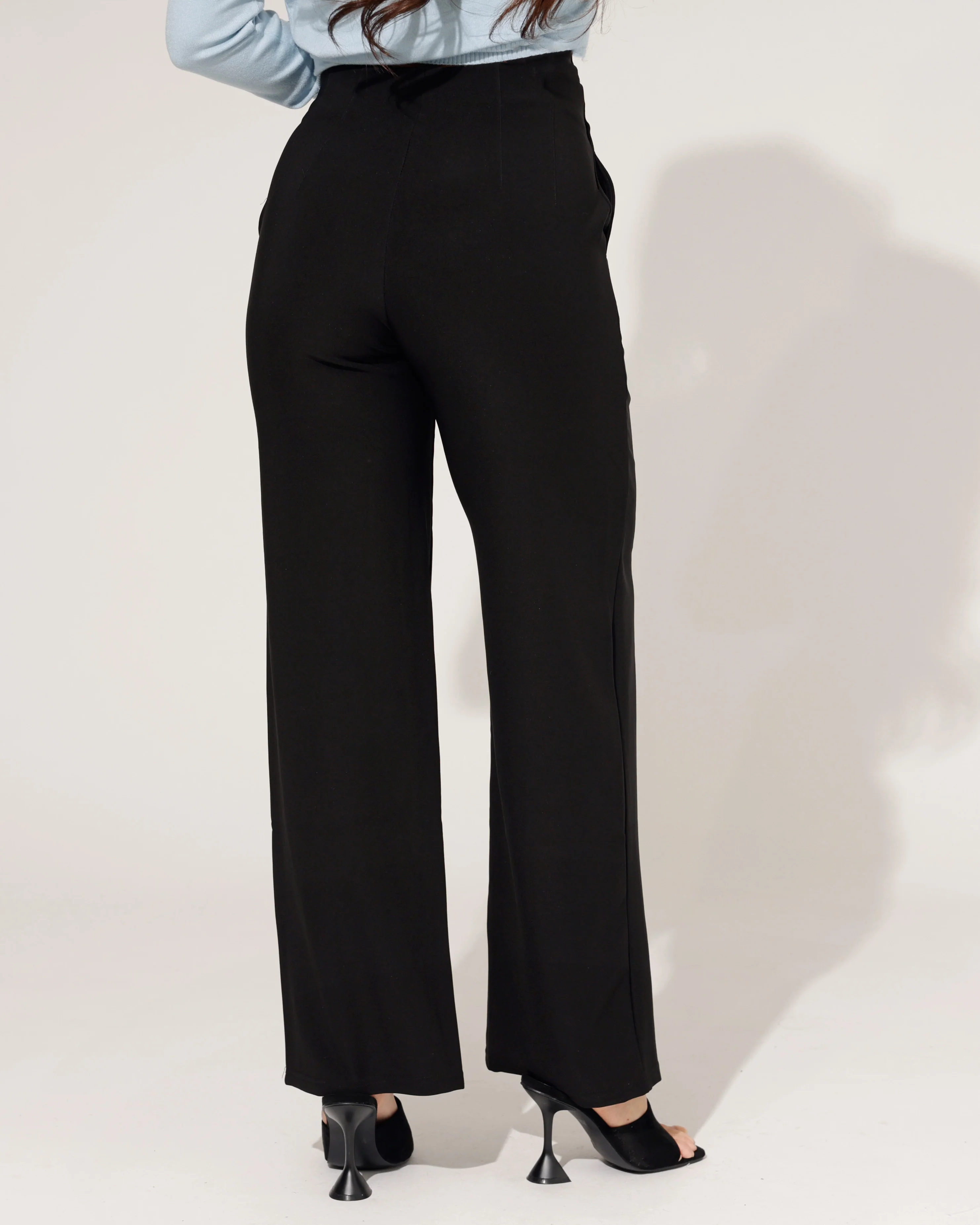 Wide leg broek Molley Zwart - Image 3