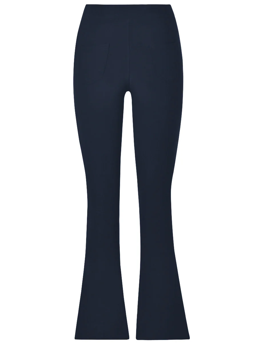 Yu & Me | Flared broek Lulu Donkerblauw - Image 7