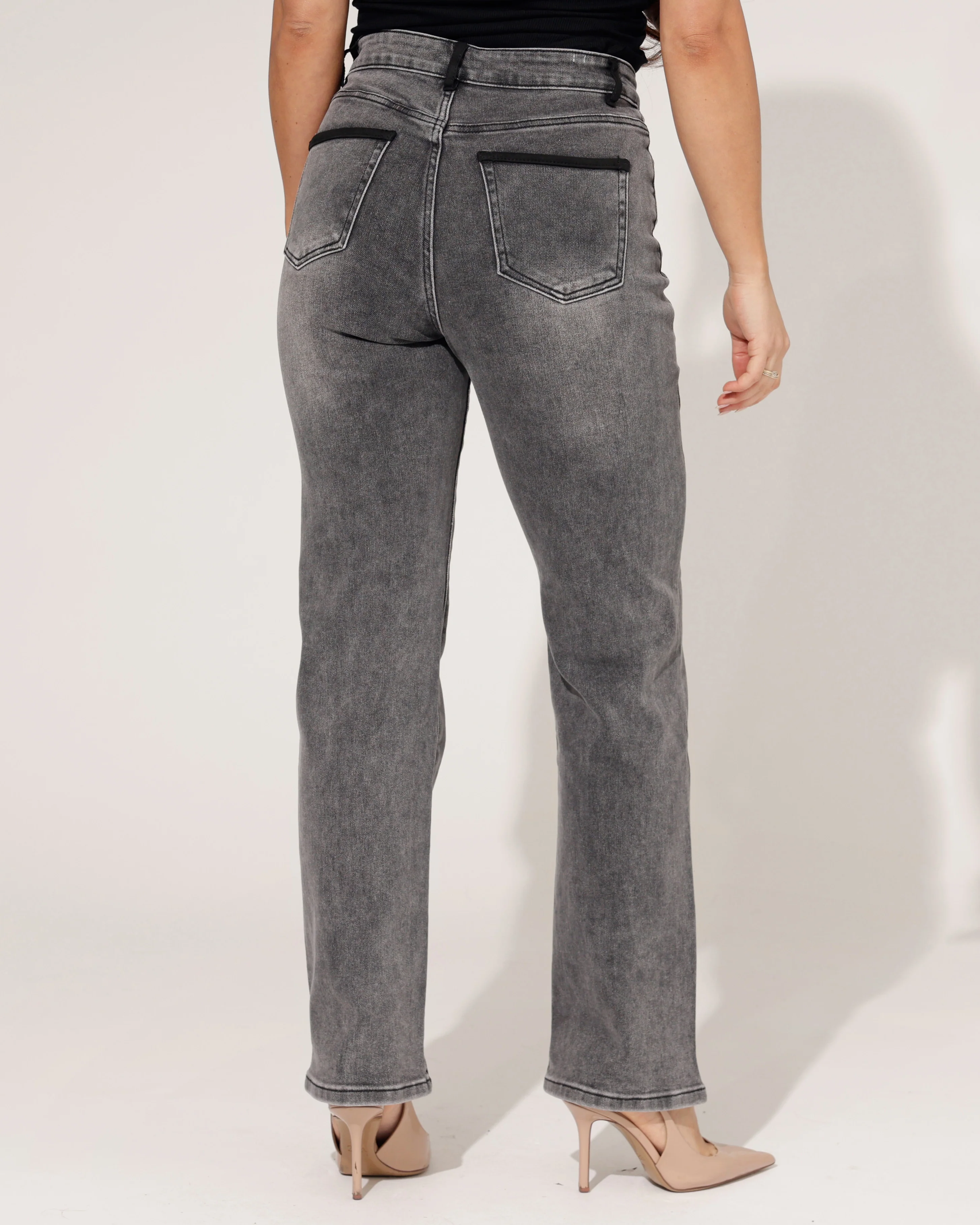 ZAC & ZOE | Straight Jeans Liza-GR Grijs - Image 3