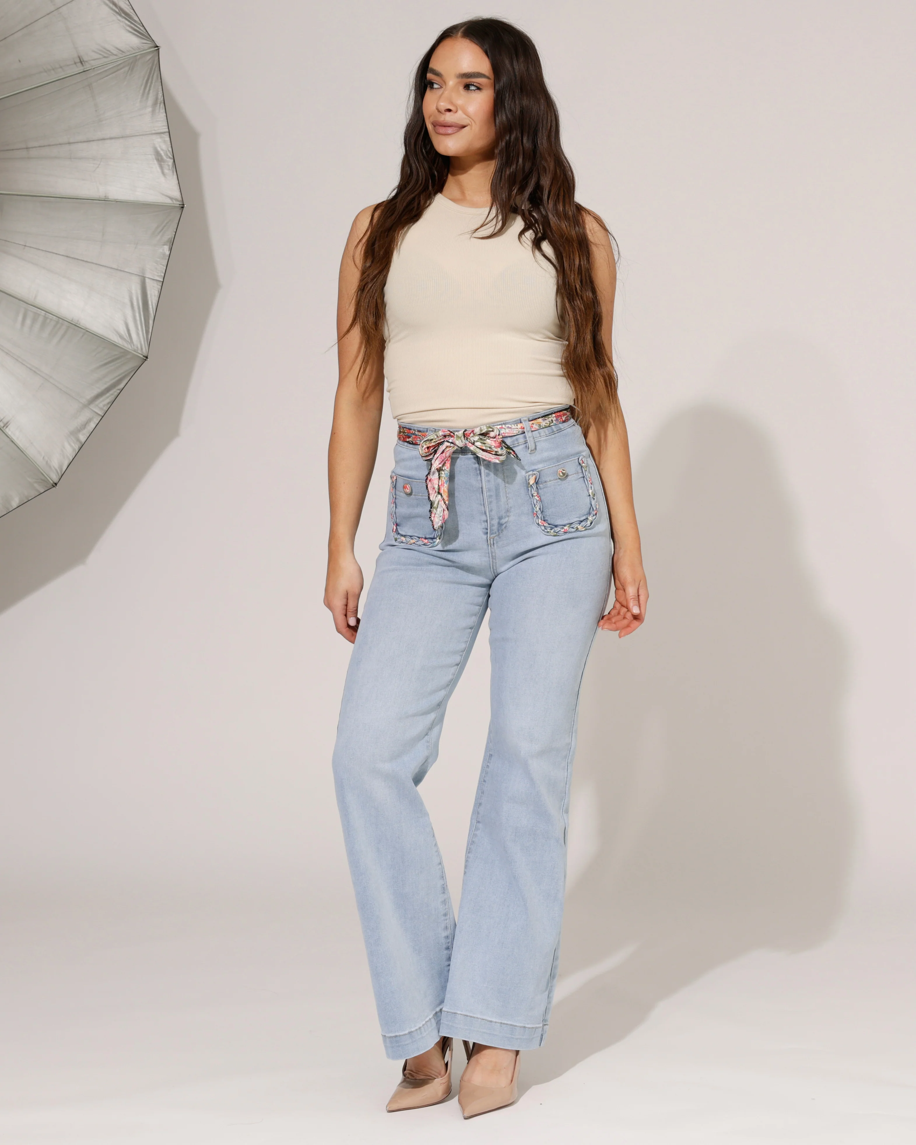 ZAC & ZOE | Wide leg jeans Mindey-N Lichtblauw