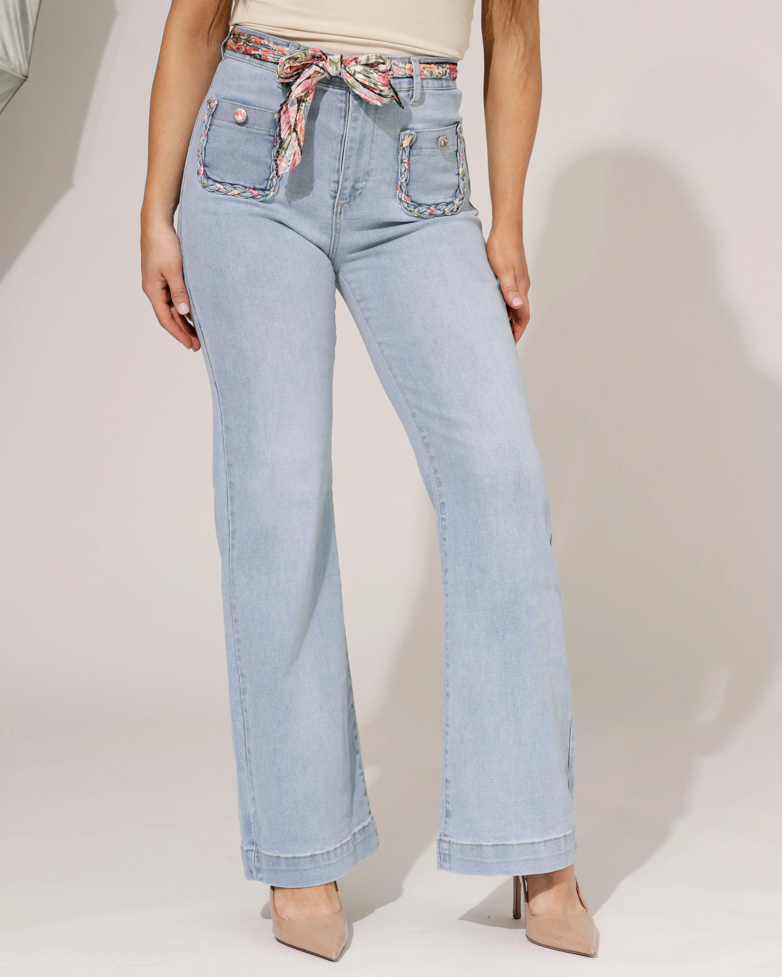 ZAC & ZOE | Wide leg jeans Mindey-N Lichtblauw - Image 3