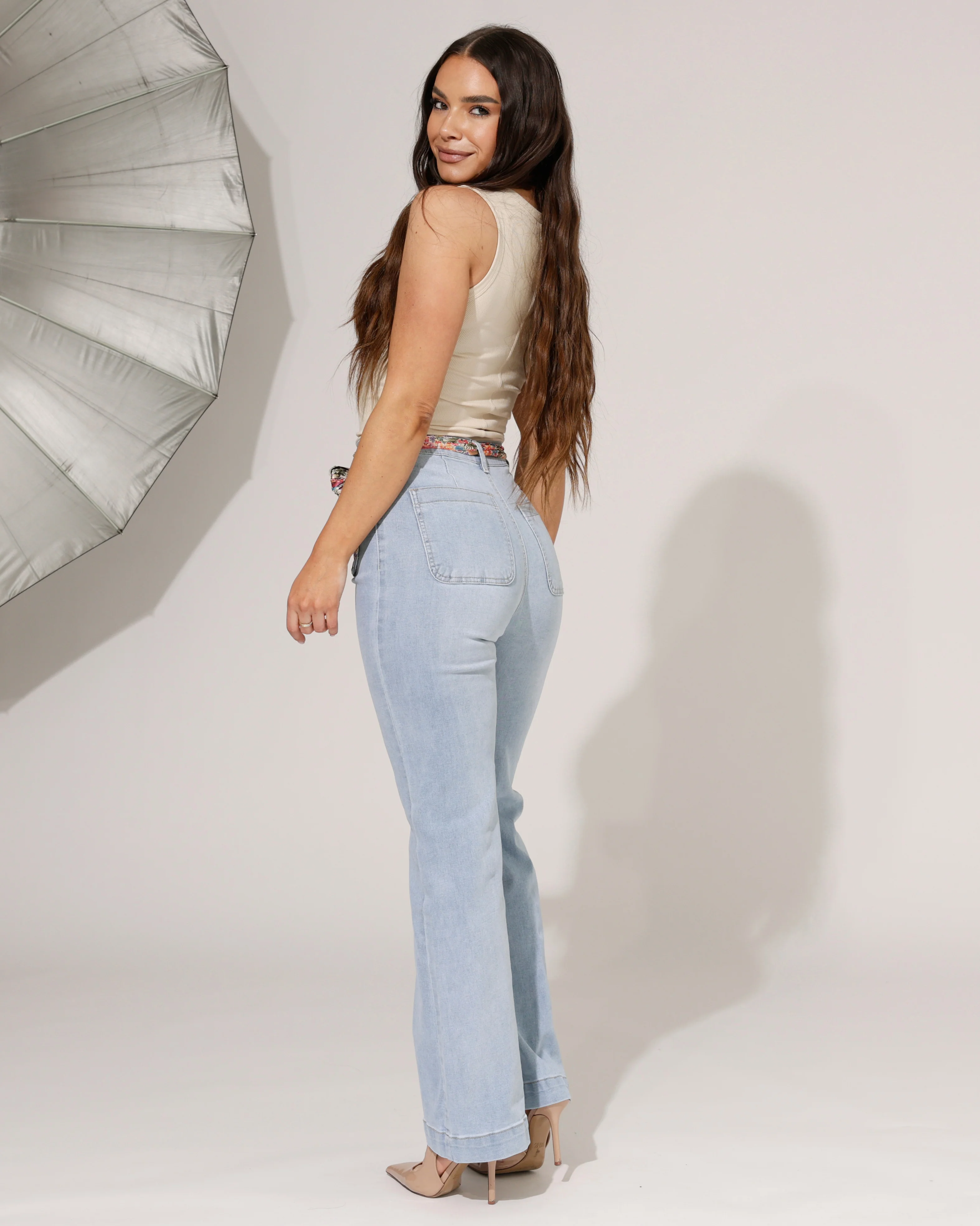 ZAC & ZOE | Wide leg jeans Mindey-N Lichtblauw - Image 6