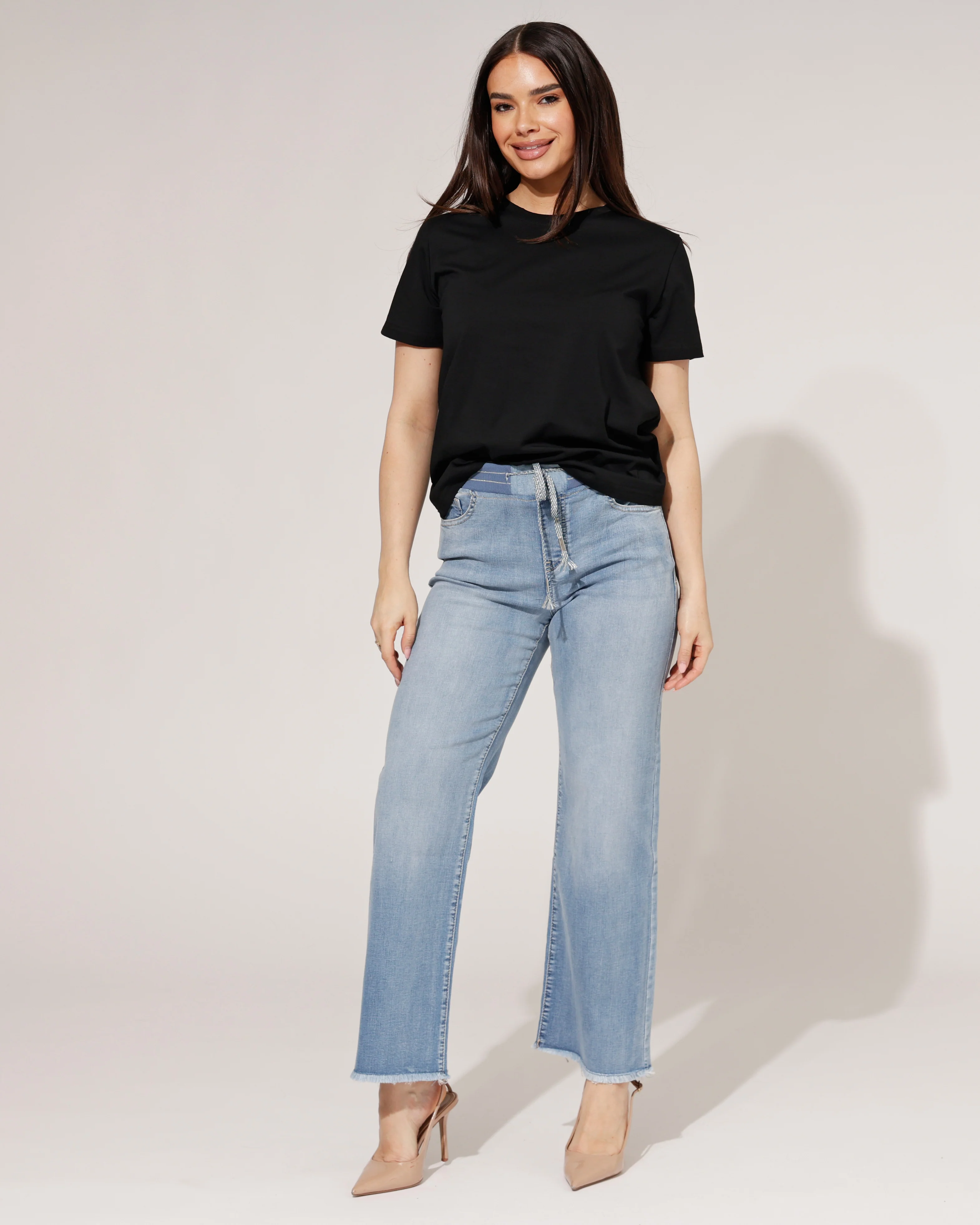 ZAC & ZOE | Wide leg jog jeans Sadie-N Lichtblauw